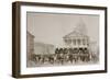 Enlistment of Volunteers into the National Guard, Place Du Pantheon, Paris, 1870-1871-null-Framed Giclee Print