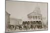 Enlistment of Volunteers into the National Guard, Place Du Pantheon, Paris, 1870-1871-null-Mounted Giclee Print