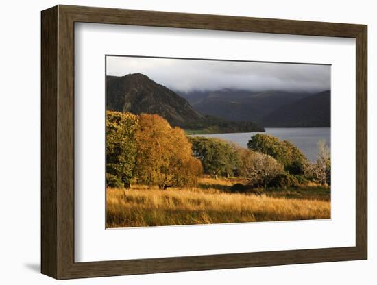 Ennerdale Lake with low cloud in autumn, Cumbria, UK-David Woodfall-Framed Photographic Print
