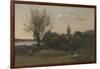 Ennery Near Auvers-Jean-Baptiste-Camille Corot-Framed Giclee Print