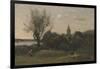 Ennery Near Auvers-Jean-Baptiste-Camille Corot-Framed Giclee Print