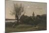 Ennery Near Auvers-Jean-Baptiste-Camille Corot-Mounted Giclee Print