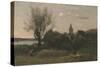 Ennery Near Auvers-Jean-Baptiste-Camille Corot-Stretched Canvas