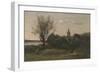 Ennery Near Auvers-Jean-Baptiste-Camille Corot-Framed Giclee Print