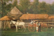 Study for the Pemigewasett Coach, c.1880-89-Enoch Wood Perry-Framed Stretched Canvas