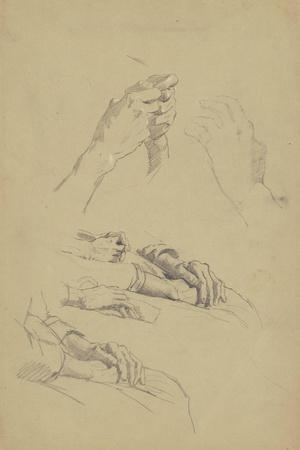 Six Studies of Hands, c.1870-90