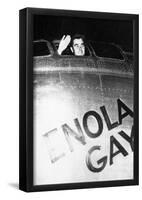 Enola Gay (Col. Paul Tibbets Waving from Cockpit) Archival Photo Poster-null-Framed Poster