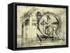 Enormous Wheel Weapon-Leonardo da Vinci-Framed Stretched Canvas