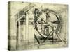 Enormous Wheel Weapon-Leonardo da Vinci-Stretched Canvas