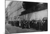 Enquirers at the British Consulate, Paris at Outbreak of WW1-null-Mounted Photographic Print