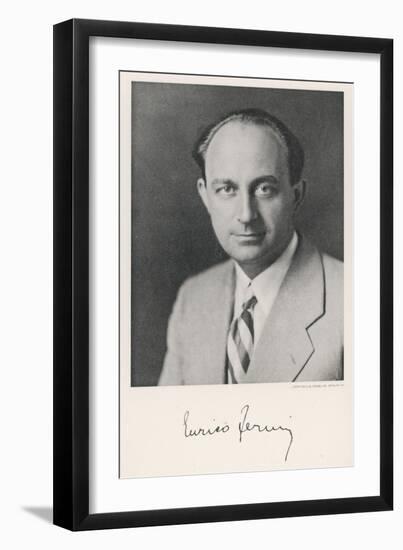 Enrico Fermi, Italian Physicist-null-Framed Art Print