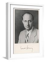 Enrico Fermi, Italian Physicist-null-Framed Art Print