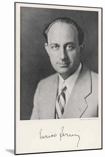 Enrico Fermi, Italian Physicist-null-Mounted Art Print