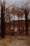 Gardens in Turin-Enrico Reycend-Framed Stretched Canvas