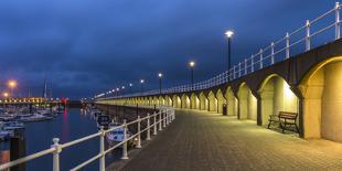 Marina in St Hélier on Jersey in the evening-enricocacciafotografie-Photographic Print