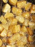 Potatoes Being Fried in Hot Oil-Enrique Chavarria-Framed Photographic Print