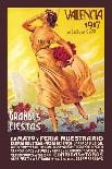 Valencia: Grande Fiestas de Mayo, 1917-Enrique Pertegaz-Framed Stretched Canvas