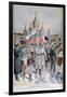 Enrolment of Russian Volunteers for Madagascar, St Petersburg, 1895-F Meaulle-Framed Giclee Print