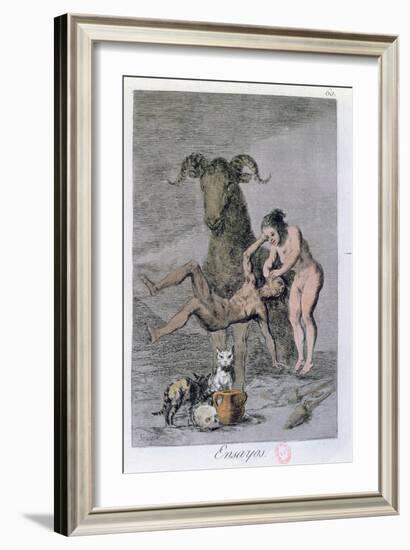 Ensayos-Francisco de Goya-Framed Giclee Print