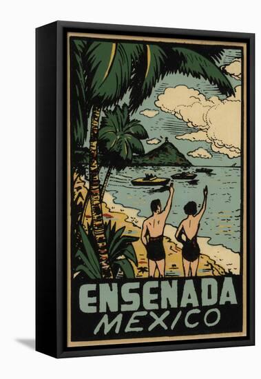 Ensenada Mexico Decal-Jennifer Kennard-Framed Stretched Canvas