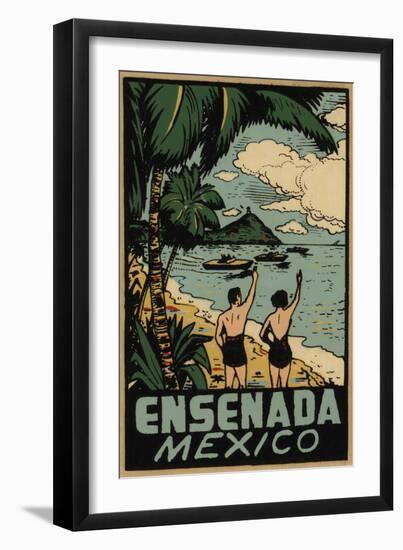 Ensenada Mexico Decal-Jennifer Kennard-Framed Giclee Print