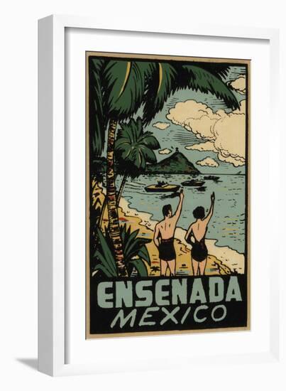 Ensenada Mexico Decal-Jennifer Kennard-Framed Giclee Print