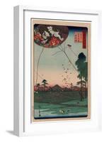 Enshu Akiba Enkei Fukuroi No Tako-Utagawa Hiroshige-Framed Giclee Print