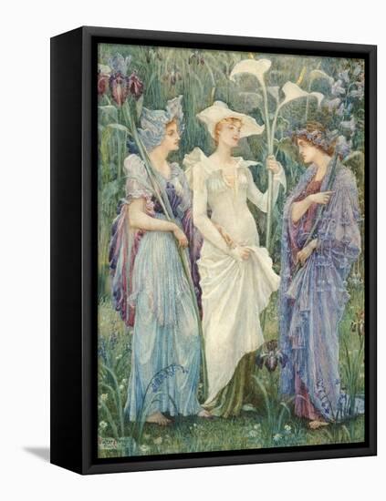 Ensigns of Spring-Walter Crane-Framed Stretched Canvas