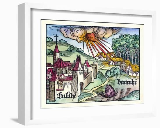 Ensisheim Meteor Fall, 1492-Detlev Van Ravenswaay-Framed Photographic Print
