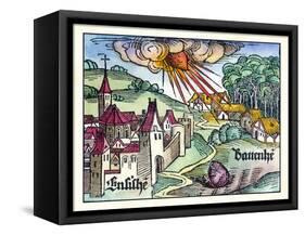 Ensisheim Meteor Fall, 1492-Detlev Van Ravenswaay-Framed Stretched Canvas