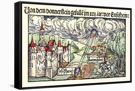 Ensisheim Meteor Fall, 1492-Detlev Van Ravenswaay-Framed Stretched Canvas