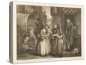 Ensnared by a Procuress-William Hogarth-Stretched Canvas
