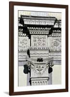 Entablature and Pilaster Capital from the Courtyard-null-Framed Giclee Print