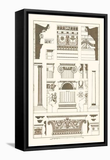Entablatures and Capitals-J. Buhlmann-Framed Stretched Canvas
