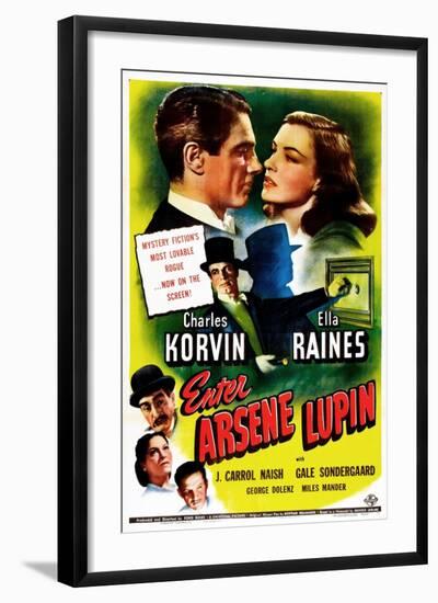 Enter Arsene Lupin-null-Framed Art Print