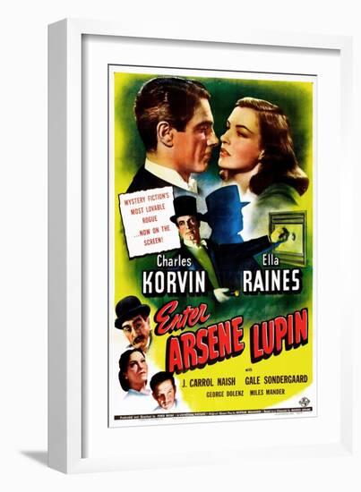 Enter Arsene Lupin-null-Framed Art Print