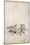 Enter Peasebottom, Cobweb, Moth, and Mustardseed-Arthur Rackham-Mounted Giclee Print