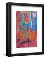 Enter the Cat!-Jo Brown-Framed Art Print