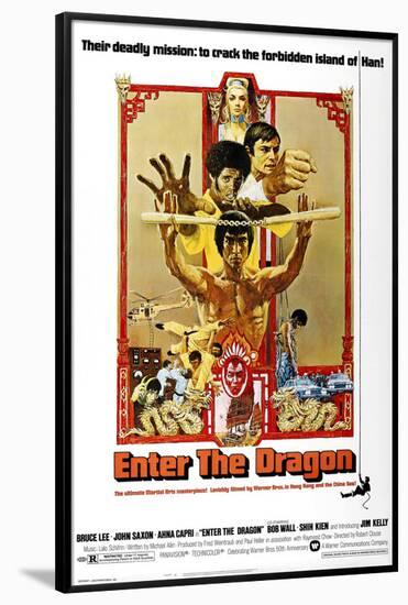 Enter the Dragon, 1973-null-Framed Poster