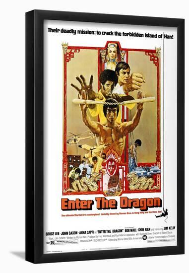 Enter the Dragon, 1973-null-Framed Poster