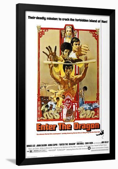 Enter the Dragon, 1973-null-Framed Poster