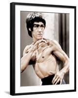 Enter The Dragon, Bruce Lee, 1973-null-Framed Photo