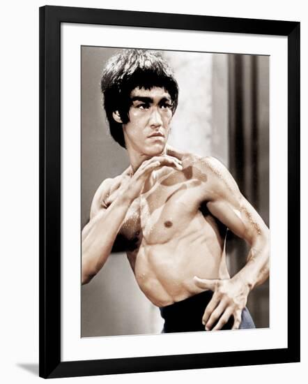 Enter The Dragon, Bruce Lee, 1973-null-Framed Photo