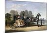 Entering a Coach in a Lakeside Park-Alfred Frank De Prades-Mounted Giclee Print