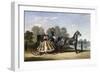 Entering a Coach in a Lakeside Park-Alfred Frank De Prades-Framed Premium Giclee Print