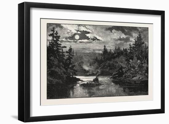 Entering Indian River, Lake Rosseau, Canada, Nineteenth Century-null-Framed Giclee Print