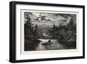 Entering Indian River, Lake Rosseau, Canada, Nineteenth Century-null-Framed Giclee Print