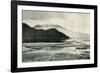 'Entering McMurdo Sound - Cape Bird and Mount Erebus', c1910?1913, (1913)-Herbert Ponting-Framed Photographic Print