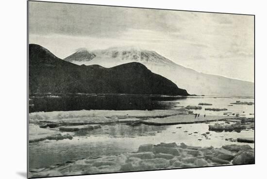 'Entering McMurdo Sound - Cape Bird and Mount Erebus', c1910?1913, (1913)-Herbert Ponting-Mounted Photographic Print