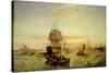 Entering Portsmouth Harbour-William Adolphus Knell-Stretched Canvas